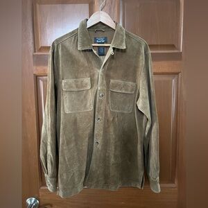 Vintage Marshall fields Woodward leather shirt/jacket